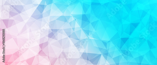 Light Blue, Red vector triangle mosaic background. A completely new color illustration in a vague style. The textured pattern can be used for background.