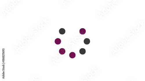 Smile Face Made of Small Dots.