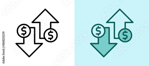 Volatility whitegreen icon