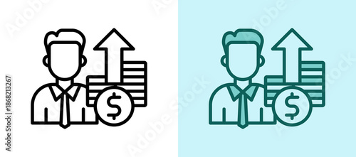 Investor whitegreen icon