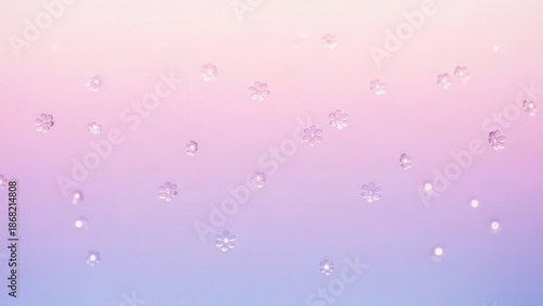 Soft Pastel Gradient Background with Floating Bubbles.