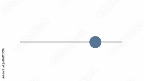 Blue circle on a line.