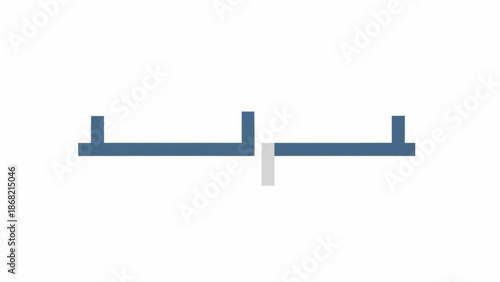 Modern blue towel rail holder.