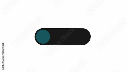 On switch button with circle.