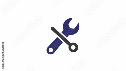 Crossed Wrench and Screwdriver Tools.