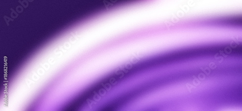 Tableau sur toile Abstract Grainy Curved Wave Background with Soft Blur, Purple Pink Light Gradien