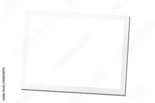 vector photo card with like polaroid