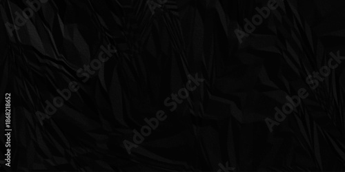 Paper texture background, Old paper background ripple soft black pattern wave crumple. Crushed and creased soft paper. Abstract wrinkle effect grunge and rough backdrop vintage page.