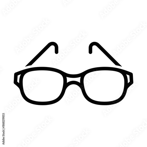 Simple Line Art Icon of Glasses