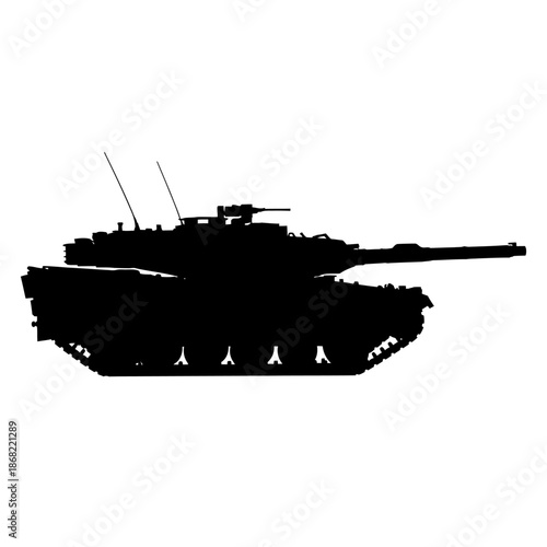 military tank silhouette