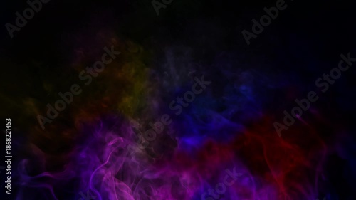 smoke on a black background