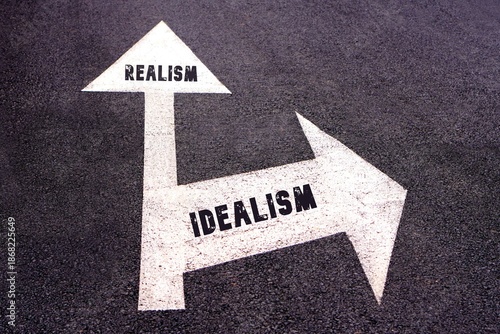 Принти на полотні idealism and realism concepts