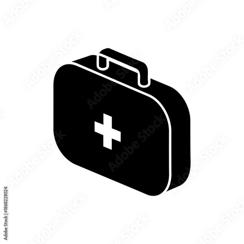 Medical Box Icon – Flat Minimal First Aid Symbol