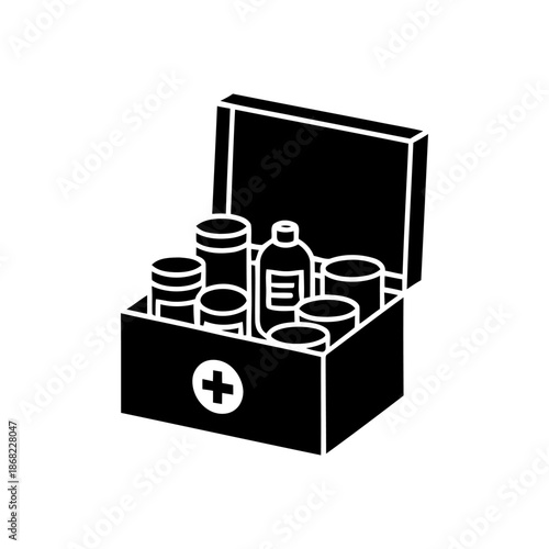 Medical Box Icon – Flat Minimal First Aid Symbol