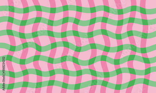 不揃いなギンガムチェック　春・模様・背景