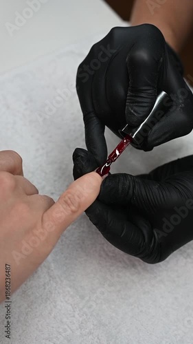 Detailed Manicure Treatment Close-Up