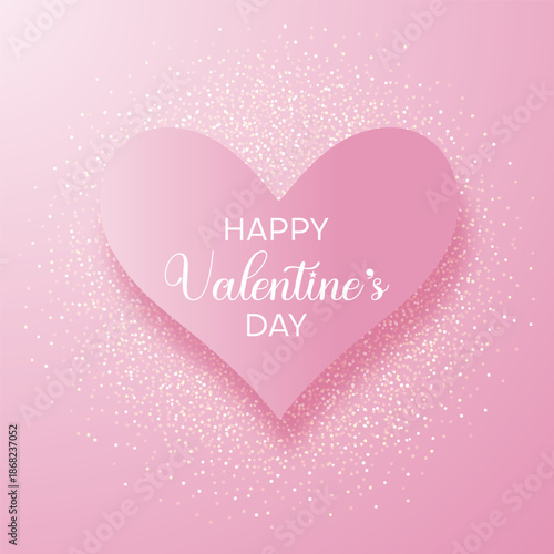 Decorative pink Valentines Day background design 