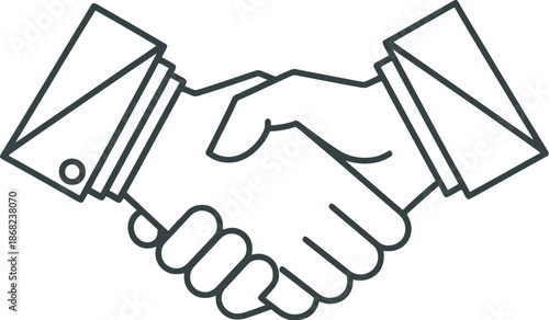 Handshake between two people