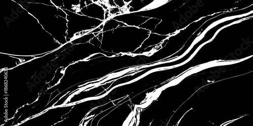 Luxury black marble texture with sharp white veins on a dark stone surface, elegant natural pattern for modern interior design, countertop background, tile, and premium abstract backdrop.