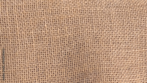 Eco Friendly Natural Jute Fabric Texture. Raw Burlap Jute Woven Surface