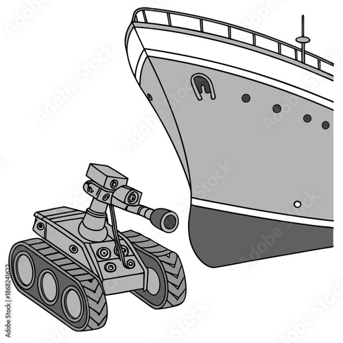 Autonomous Ship Hull Inspection Crawling Robot for Marine Structural Integrity and Maintenance Graphic