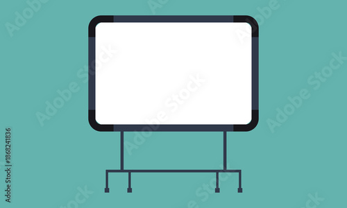 Whiteboard icon. Empty whiteboard vector. Office Whiteboard template.  collection for web, mobile apps and ui.