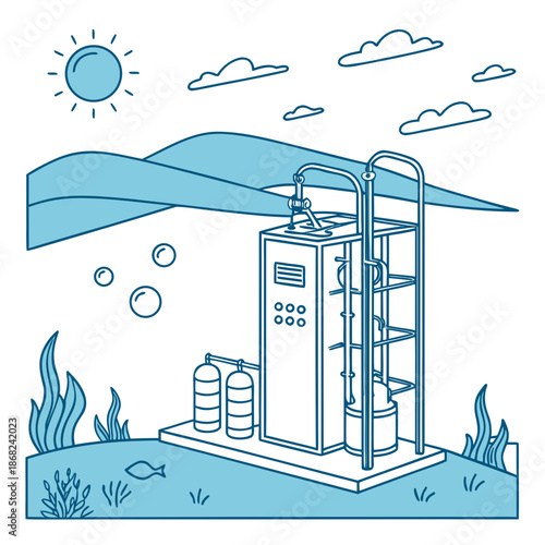 Submerged Seawater Electrolysis Plant for Sustainable Hydrogen Production and Ocean Energy Storage