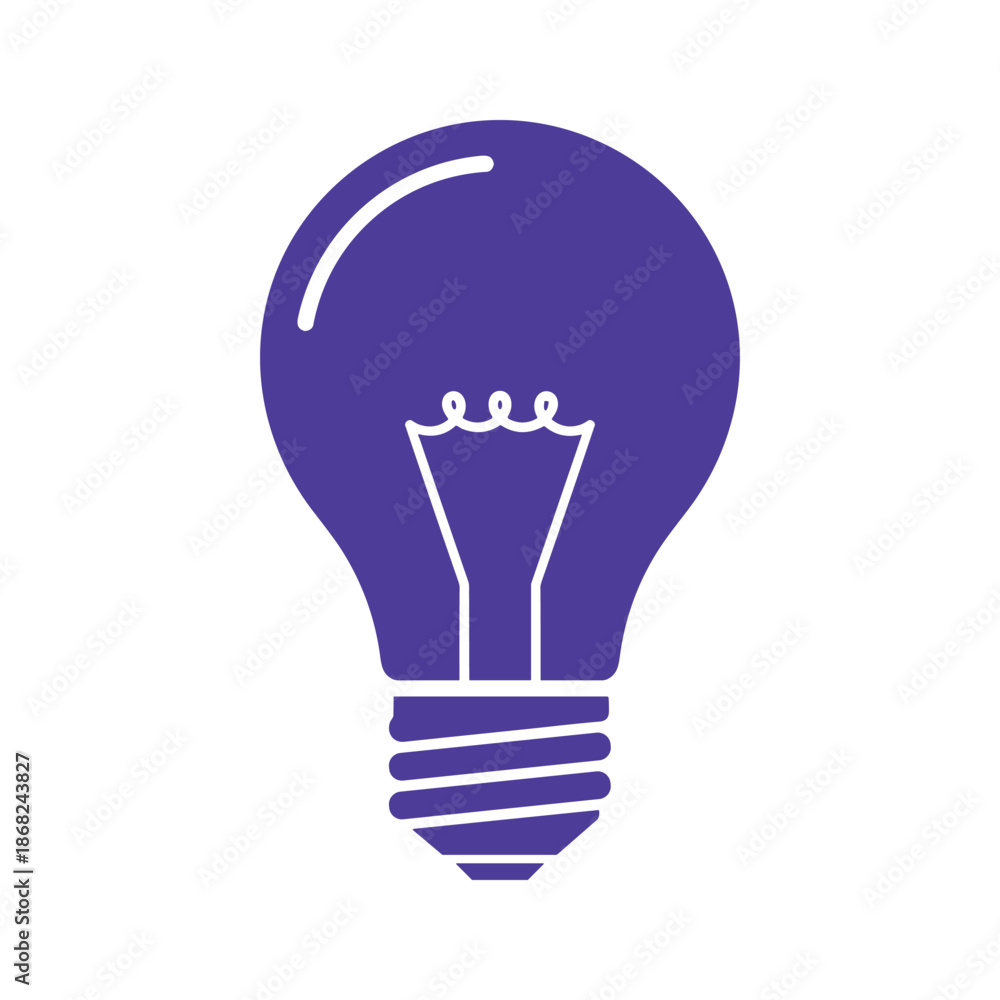 Obraz premium Vector Light Bulb Icon