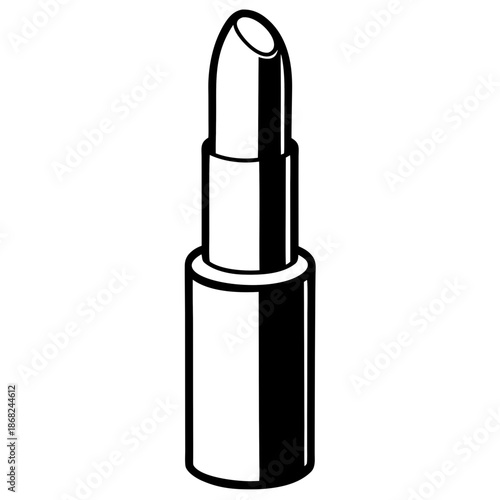 Lipstick line art vector