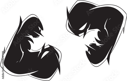 Fists Clenched in Anger or Frustration Illustration