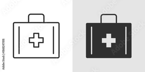 First Aid Icon representing medical assistance, emergency care, and health support.