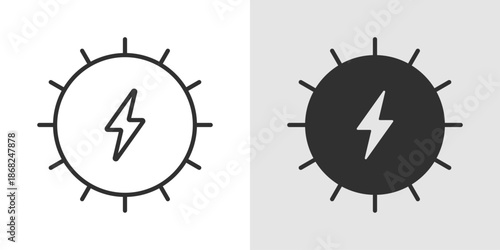 Futuristic Energy Icon representing advanced power solutions, renewable technology, and innovative energy systems.