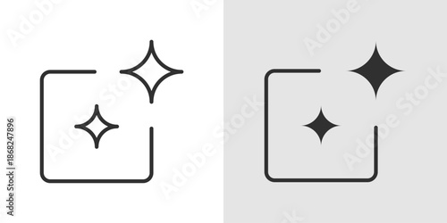 Generative AI Icon representing artificial intelligence, content generation, and creative automation.