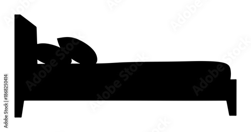 Bed silhouette element