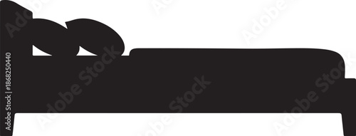 Bed silhouette element