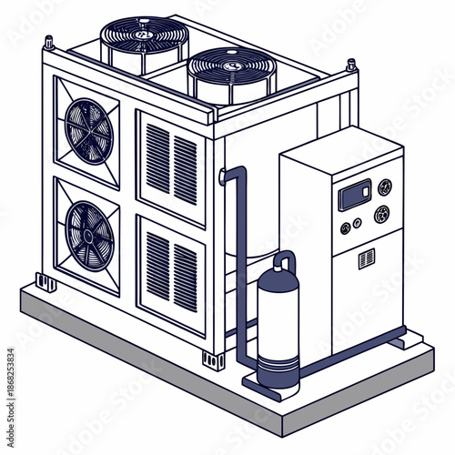 Industrial Marine Refrigeration Unit for Container Ships and Maritime Cold Storage Infrastructure