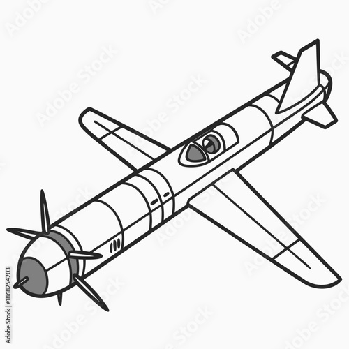 Ocean Research Autonomous Underwater Glider for Long Range Subsea Data Collection Vector