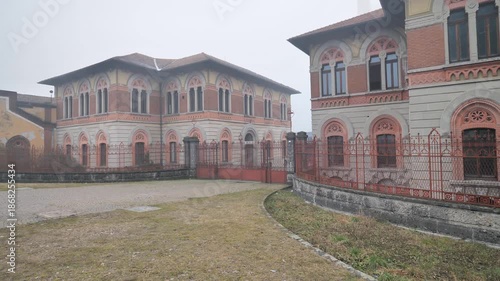 Historic worker village of Crespi d'Adda, Bergamo, Italy.