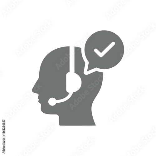 Customer service and support icon call center and technical support. Vector illustration