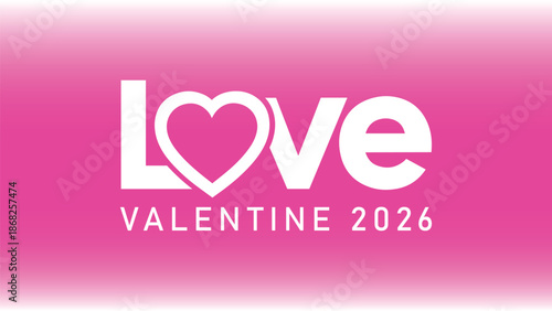 Valentines day 2026 love couple logo icon element design vector 2