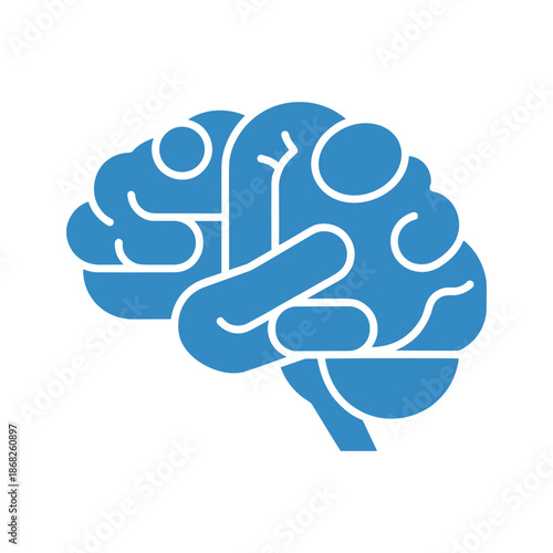 Obraz na plátne Brain Illustration Vector