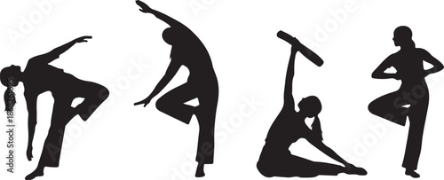 Yoga poses for flexibility and balance exercises