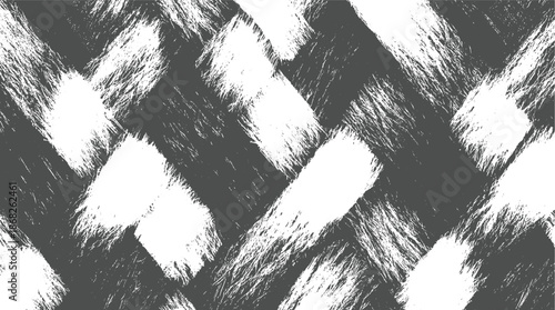 Abstract monochrome textured background with a woven pattern of thick fibers creating a rough tactile impression and a sense of depth and movement