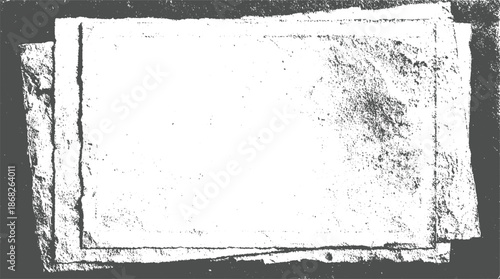 Textured overlay of distressed paper with rough edges and a grainy surface creating a vintage or grunge aesthetic for projects