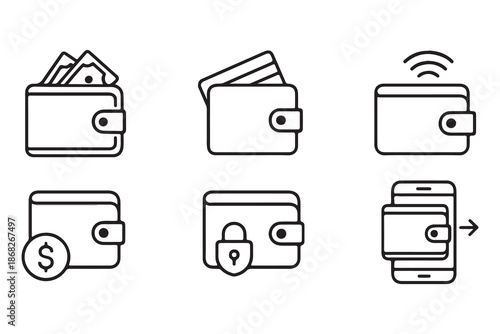 Wallet and Payment Icons Set