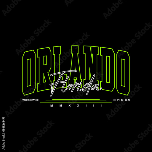 orlando florida simple vintag...