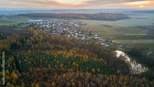 Czech landscape in autumn colors