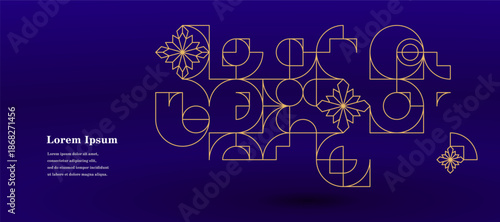 幾何学 抽象 サークル パターン 葉 伝統 背景