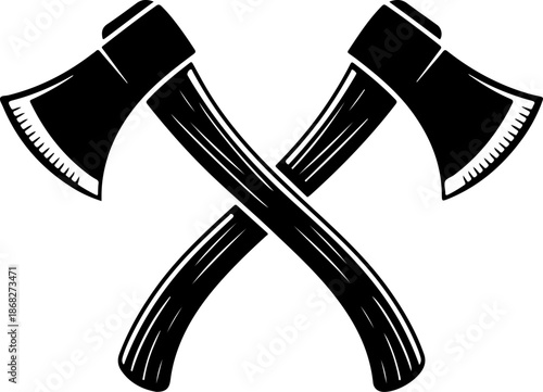 Woodcutter Axe Tool silhouette vector illustration