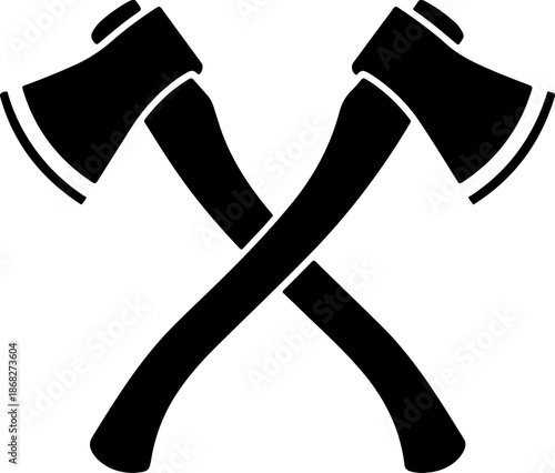 Woodcutter Axe Tool silhouette vector illustration